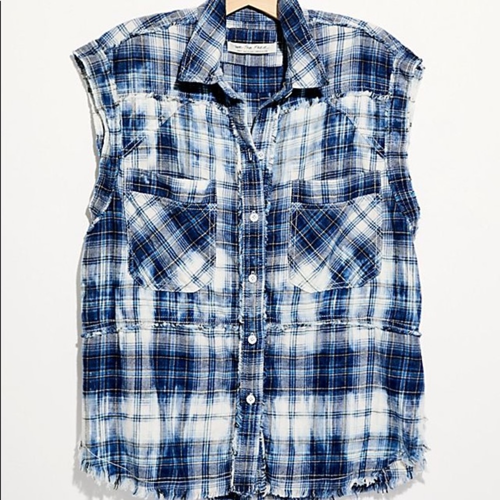 Free people plaid top